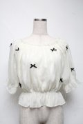 LOLITAその他 / プチリボントップス  オフ S-25-06-26-022-LO-TO-AS-ZS