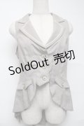 axes femme POETIQUE / フィッシュテールベスト  ベージュ S-25-06-26-032-AX-TO-AS-ZS