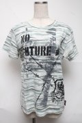 no future / プリントカットソー  グリーン S-25-06-26-033-PU-TO-AS-ZS