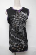 PUNK / レイヤードタンク  黒ｘ紫 S-25-06-26-038-PU-TO-AS-ZS