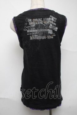 画像2: PUNK / レイヤードタンク  黒ｘ紫 S-25-06-26-038-PU-TO-AS-ZS