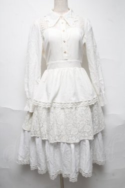 画像1: axes femme kawaii / レーシーロングワンピース  オフ S-25-06-26-039-AX-OP-AS-ZS