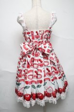 画像2: Angelic Pretty / Cherry Jam Labelジャンパースカート  白 S-25-06-26-041-AP-OP-HR-ZS (2)
