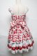 画像2: Angelic Pretty / Cherry Jam Labelジャンパースカート  白 S-25-06-26-041-AP-OP-HR-ZS (2)