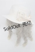 m petit by misako / リボンストローハット   S-25-06-27-001-LO-AC-AS-ZS