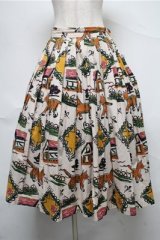 Jane Marple / Strolling cat tablier スカート  オフ S-25-06-27-042-JM-TO-AS-ZT020
