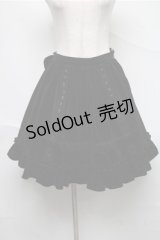 BABY,THE STARS SHINE BRIGHT / 別珍ローズレーススカート  黒 S-25-06-27-059-BA-JA-HR-ZS