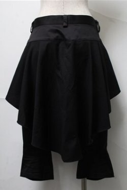 画像2: BPN / フリルデザインハーフパンツ  黒 S-25-06-27-060-GO-PA-AS-ZS