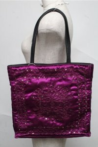 Jean Paul GAULTIER / ミラーデザインハンドバッグ  パープル S-25-06-27-006-GO-BG-AS-ZS