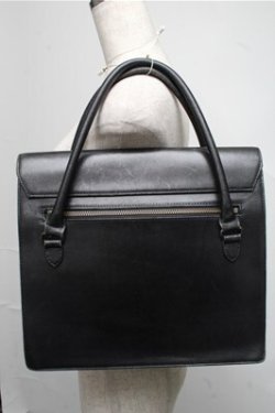 画像2: Jean Paul GAULTIER / ロゴ型押しレザーバッグ  黒 S-25-06-27-007-GO-BG-AS-ZS