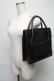 画像3: Jean Paul GAULTIER / ロゴ型押しレザーバッグ  黒 S-25-06-27-007-GO-BG-AS-ZS
