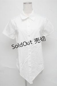 MILK / 半袖ブラウス  白 S-25-06-27-010-ML-BL-AS-ZS