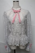 Angelic Pretty / Lacy Girlブラウス  グレー S-25-06-27-011-AP-BL-HR-ZS