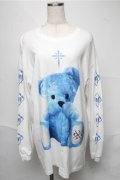 TRAVAS TOKYO / Furry bear　プリント ロングスリーブカットソー  オフ S-25-06-27-012-PU-TO-ET-ZS