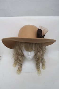 画像2: axes femme / HATコサージュ付ハット  ベージュ S-25-06-27-002-AX-TO-AS-ZS