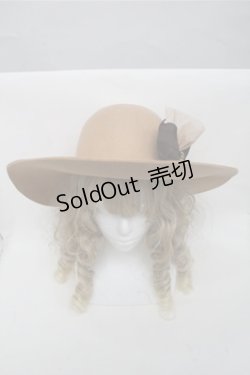 画像2: axes femme / HATコサージュ付ハット  ベージュ S-25-06-27-002-AX-TO-AS-ZS