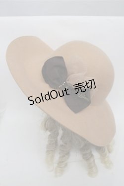 画像3: axes femme / HATコサージュ付ハット  ベージュ S-25-06-27-002-AX-TO-AS-ZS