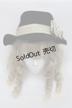 画像2: axes femme / 水玉リボンフェルトハット  黒 S-25-06-27-003-AX-AC-HR-ZS