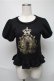 画像1: BABY,THE STARS SHINE BRIGHT / マリー・アントワネットTシャツ  黒 S-25-06-27-036-BA-OP-HR-ZS (1)