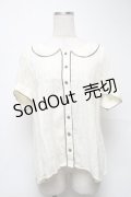 Blue rouge / 半袖ブラウス  オフ S-25-07-01-001-CA-TO-AS-ZS