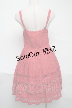 画像2: Leur Getter / チェリーエンブロイダリーキャミワンピース  レッド S-25-07-01-044-LU-OP-HR-ZS