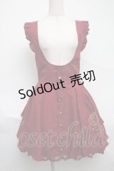LIZ LISA / 後ろリボン刺繍ジャンスカ  ワイン S-25-07-01-046-LO-OP-AS-ZS
