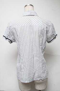 画像2: Blue rouge / 半袖ブラウス  白ｘ青 S-25-07-01-006-CA-TO-AS-ZS