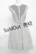 axes femme / ベルト付チェック柄ワンピース  グレー S-25-07-01-052-AX-OP-HR-ZS