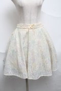 axes femme POETIQUE / レースプリントフレアースカート  オフ S-25-07-01-055-AX-SK-AS-ZS