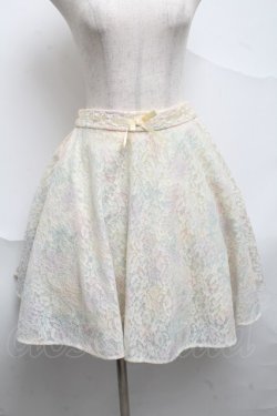 画像1: axes femme POETIQUE / レースプリントフレアースカート  オフ S-25-07-01-055-AX-SK-AS-ZS