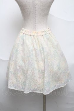 画像2: axes femme POETIQUE / レースプリントフレアースカート  オフ S-25-07-01-055-AX-SK-AS-ZS