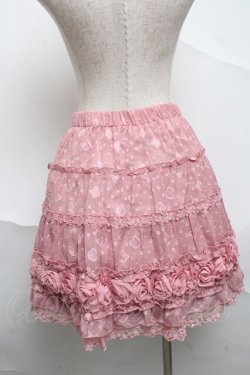 画像2: axes femme / ローズカットドビースカート  ピンク S-25-07-01-058-AX-SK-AS-ZS