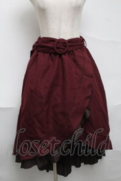 画像1: axes femme / ドット使フィッシュテールスカート  ワイン S-25-07-01-061-AX-SK-HR-ZS