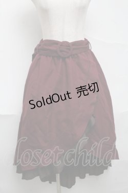画像1: axes femme / ドット使フィッシュテールスカート  ワイン S-25-07-01-061-AX-SK-HR-ZS
