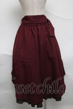 画像2: axes femme / ドット使フィッシュテールスカート  ワイン S-25-07-01-061-AX-SK-HR-ZS