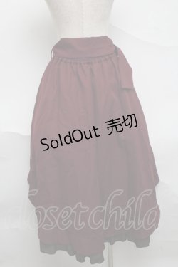 画像2: axes femme / ドット使フィッシュテールスカート  ワイン S-25-07-01-061-AX-SK-HR-ZS