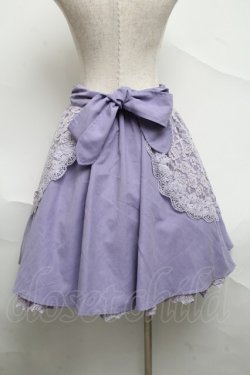 画像2: axes femme POETIQUE / サス付きサイド編み下げスカート  ラベンダー S-25-07-01-065-AX-SK-AS-ZS