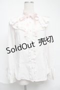 axes femme / フリル袖ブラウス  オフ S-25-07-01-013-AX-BL-AS-ZS
