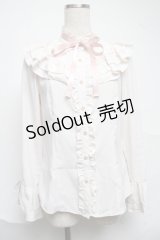axes femme / フリル袖ブラウス  オフ S-25-07-01-013-AX-BL-AS-ZS