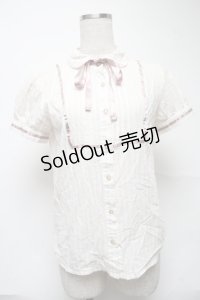 Blue rouge / 半袖ブラウス  オフ S-25-07-01-002-CA-TO-AS-ZS