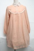 Blue rouge / 錨シフォンワンピース  ベージュ S-25-07-01-022-CA-OP-AS-ZS