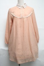 画像1: Blue rouge / 錨シフォンワンピース  ベージュ S-25-07-01-022-CA-OP-AS-ZT265 (1)
