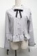 画像1: axes femme POETIQUE / レースアップデザインブラウス  グレー S-25-07-01-027-AX-BL-AS-ZS (1)