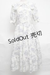 m petit by misako / トワルドジュイワンピース  オフｘブルー S-25-07-01-032-LO-OP-HR-ZS