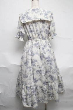 画像2: m petit by misako / トワルドジュイワンピース  オフｘブルー S-25-07-01-032-LO-OP-HR-ZS