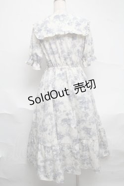 画像2: m petit by misako / トワルドジュイワンピース  オフｘブルー S-25-07-01-032-LO-OP-HR-ZS
