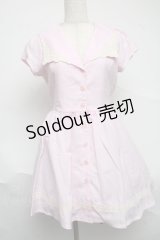 TRALALA / セーラーワンピース  ピンク S-25-07-01-035-LO-OP-AS-ZS