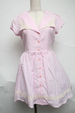 画像1: TRALALA / セーラーワンピース  ピンク S-25-07-01-035-LO-OP-AS-ZS