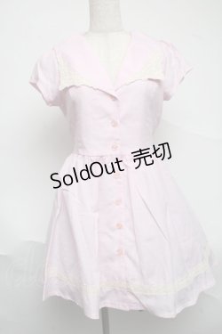 画像1: TRALALA / セーラーワンピース  ピンク S-25-07-01-035-LO-OP-AS-ZS