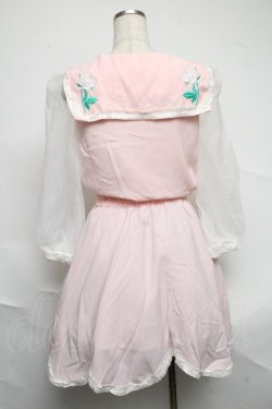 画像2: Swankiss / ローズセーラーワンピース  ピンク S-25-07-01-036-CA-OP-AS-ZS
